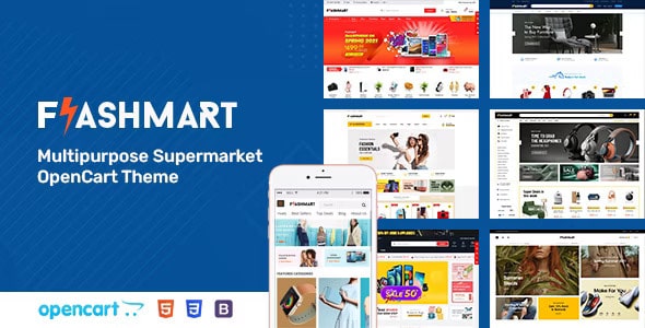 FlashMart – Multipurpose Supermarket OpenCart 3 Theme