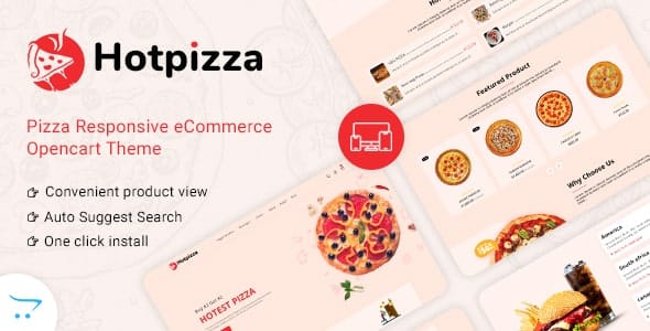 HotPizza - Pizza & Food Delivery OpenCart Store