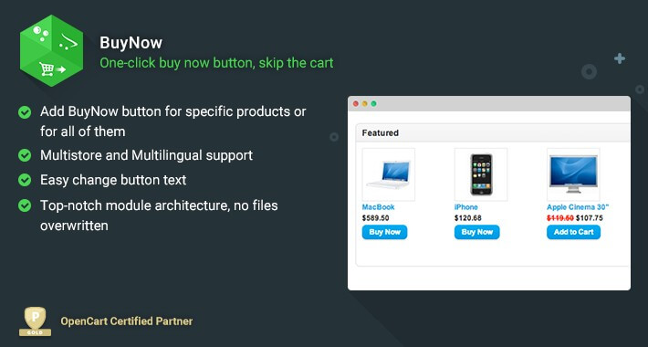 BuyNow – One-click buy now button, skip the cart