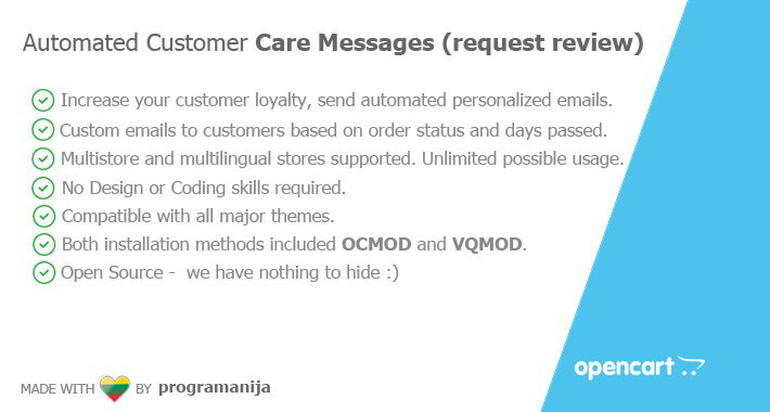Automated Customer Care Messages(Request Review)