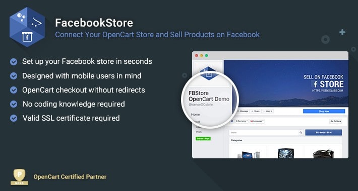 FacebookStore - Connect Your OC Store and Sell Products on FB