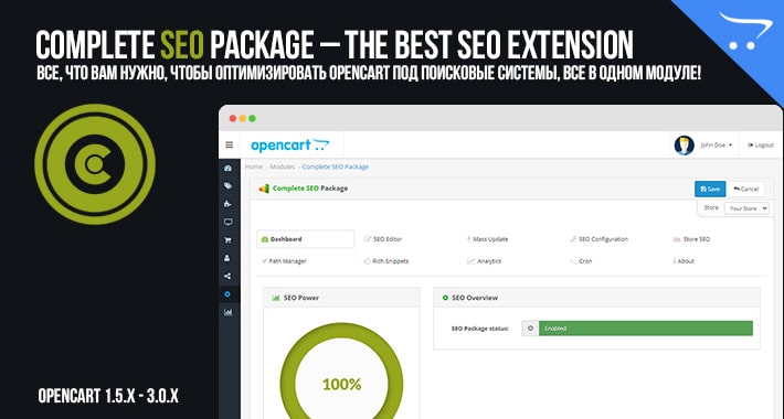 Complete SEO Package OpenCart